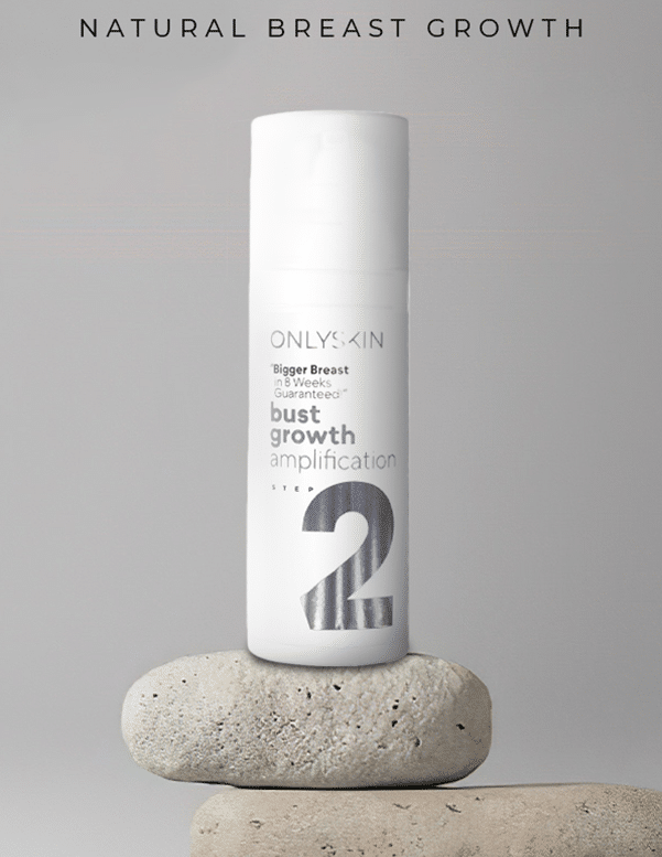 ONLYSKIN’s Bust Growth Amplification night cream boosts natural breast growth, moisturizes, and hydrates for perky, supple results.