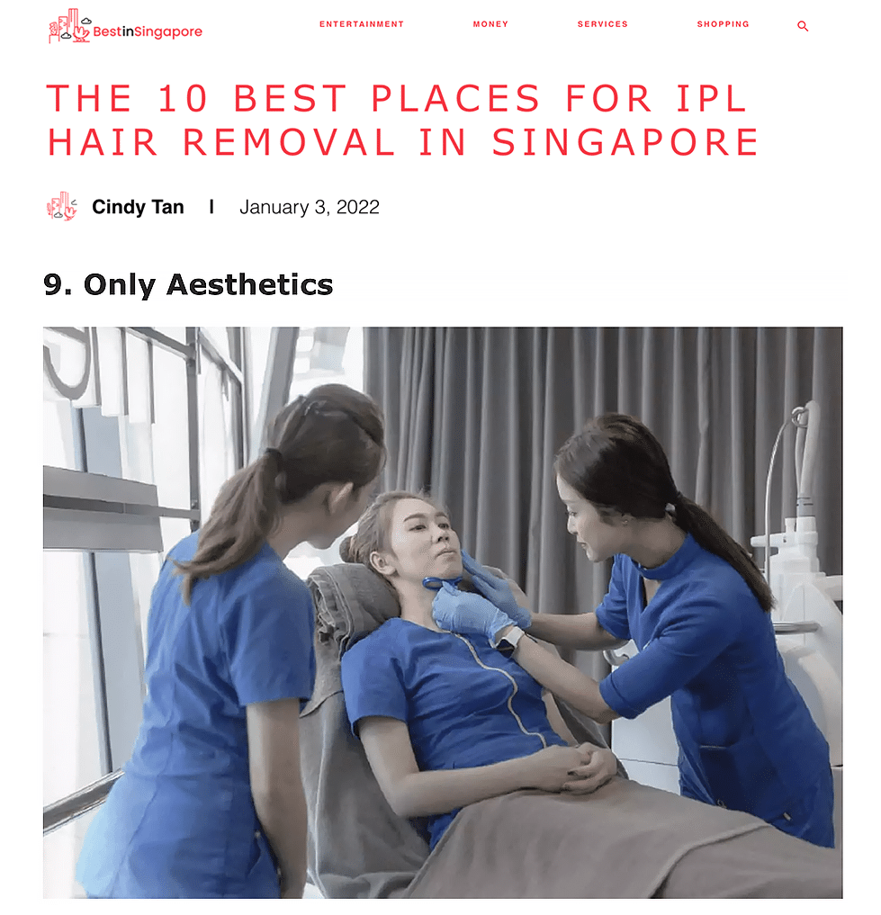 If you’re looking for a one-stop medical aesthetic clinic, then Only Aesthetics is another option to consider. It’s highly likely that you’ll find what you’re looking for, thanks to their extensive variety of non-surgical treatments from IPL hair removal to skin treatments. As far as their IPL hair removal services go, they offer a unique package that entitles customers to unlimited IPL shots in a year. Take note that their packages only apply to underarms and the bikini area though, so your choices may be a bit limited here.