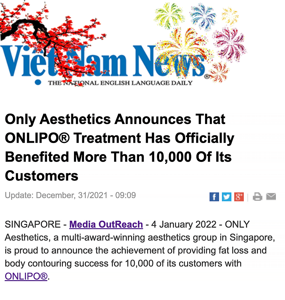 ONLIPO® is a body contouring treatment that penetrates the skin to break down and remove fat of up to a depth of 13mm. ONLIPO® utilises Multi-Sequential Ultrasound (MSU) technology to treat problem areas such as the abdomen, thigh, under chin, underarm fats, flanks, love handles and even underneath the buttocks. Tightening and firming up of the skin is followed thereafter.