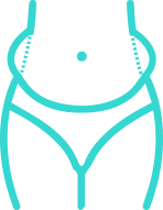 Back rolls or love handles