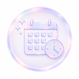 Icon representing weeks of waiting for visible results